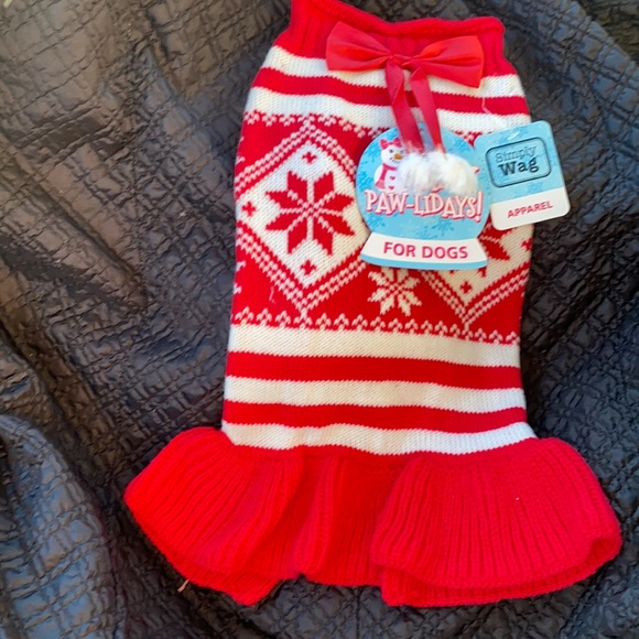 NWT Doggy sweater. Red and white *various sizes - Picture 1 of 4